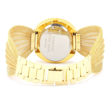 RELOJ MARIPOSA DORADO