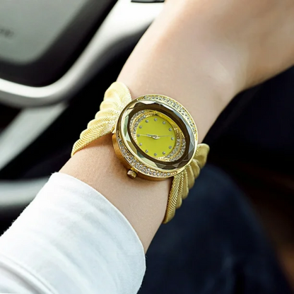 RELOJ MARIPOSA DORADO